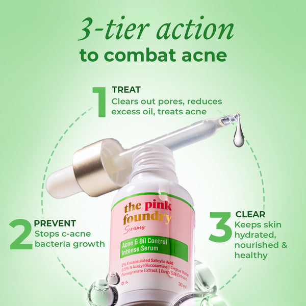 3 benefits of The Pink Foundry's Acne & Oil Control Intense Salicylic Acid Serum