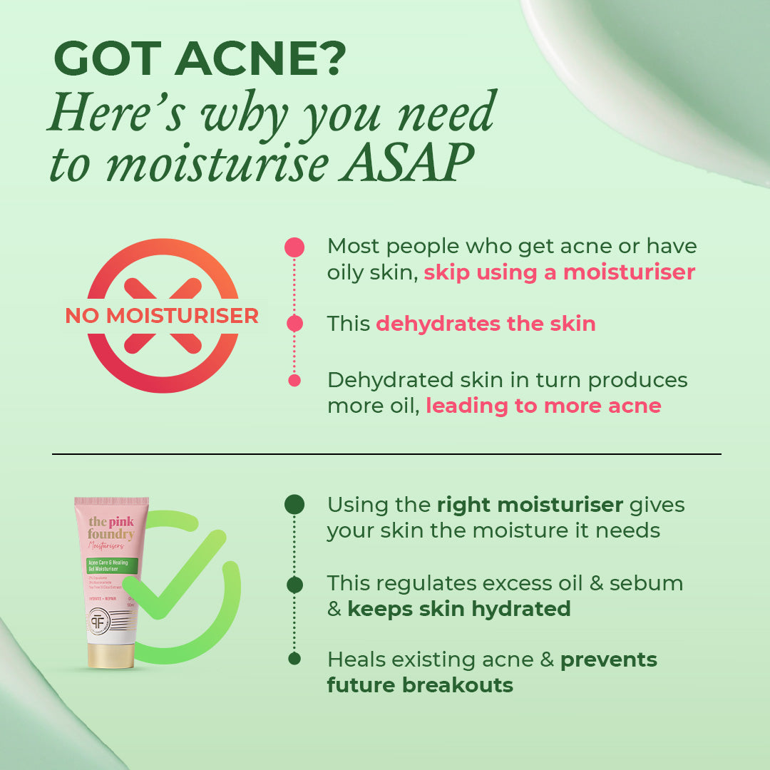 Importance of the acne moisturiser by The Pink Foundry