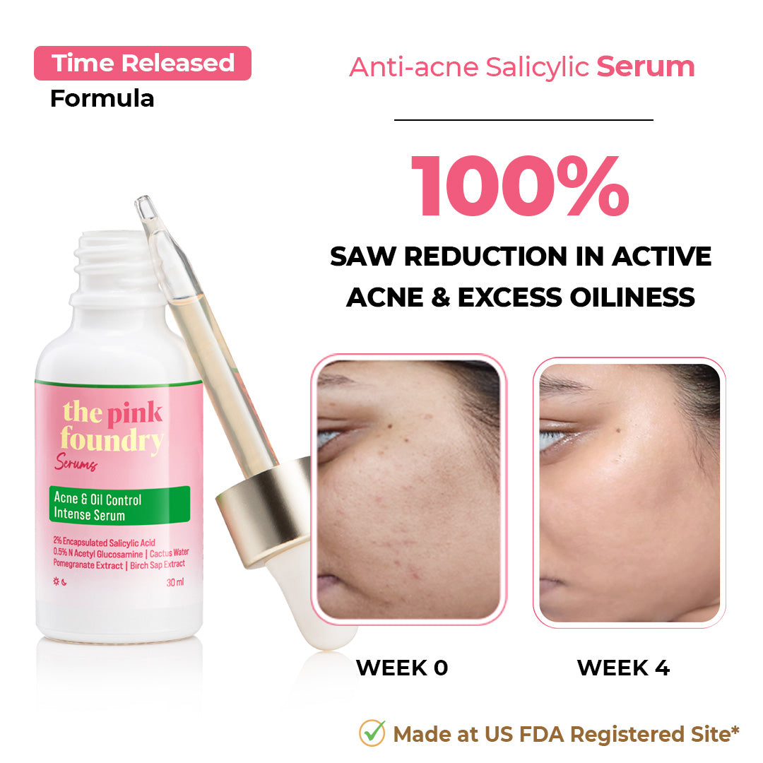 The Pink Foundry Acne & Oil Control Intense Serum with 2% Salicylic Acid